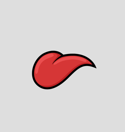 Cartoon Tongue Vectorのイラスト素材