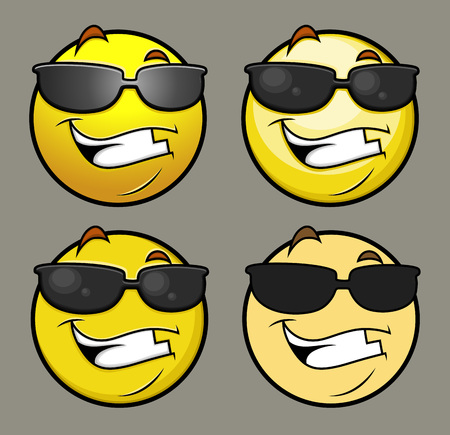 Sun Glasses Emoji Smiley Emoticonのイラスト素材