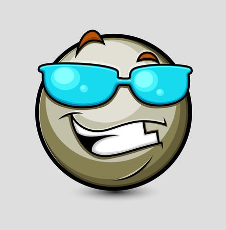 Happy Cool Smiley Vectorのイラスト素材