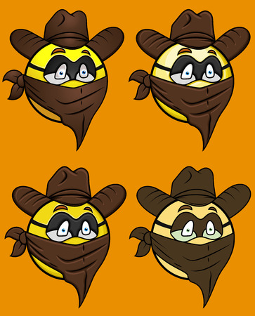 Cow Boy Hero Emoji Smiley Emoticonのイラスト素材