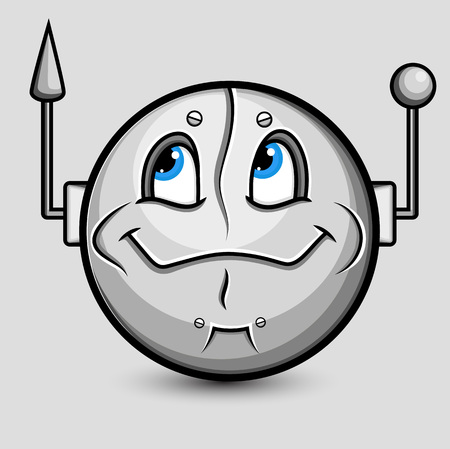 Robotic Alien Smileyのイラスト素材
