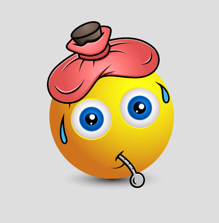 Cute Ill Smileyのイラスト素材