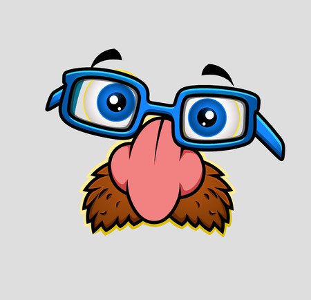 Funny Comic Disguise Caricature Maskのイラスト素材