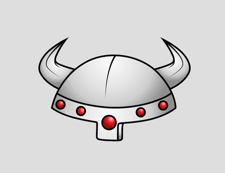 Viking Warrior Helmetのイラスト素材