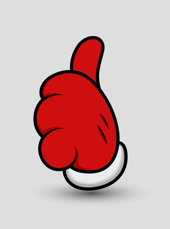 Santa Thumbs Upのイラスト素材