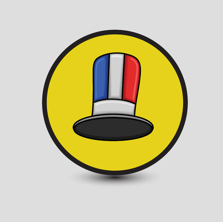 Comic USA Hat Vectorのイラスト素材
