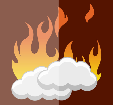 Hot Clouds Vectorのイラスト素材