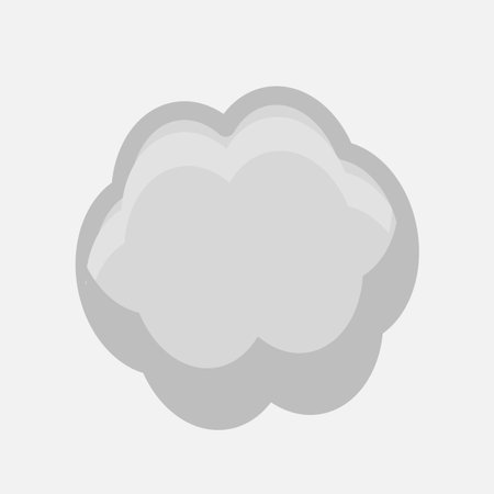 Vintage Smoke Cloud Vectorのイラスト素材