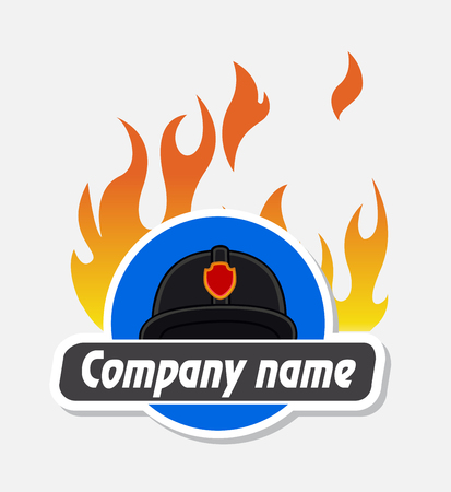 Fire-Brigade Business Banner Illustrationのイラスト素材