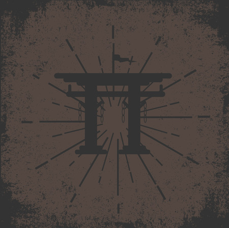 Grunge Torii Gate Backgroundのイラスト素材