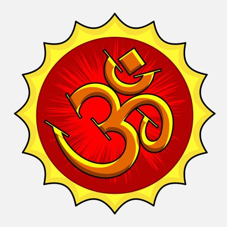 Retro Om Symbolのイラスト素材