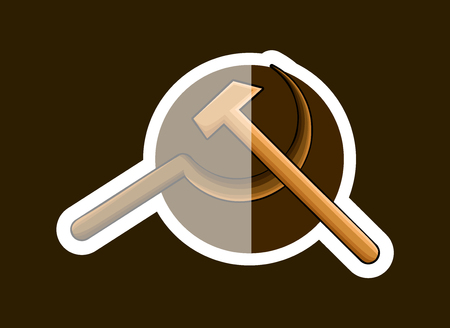 Communist Symbol Stickerのイラスト素材