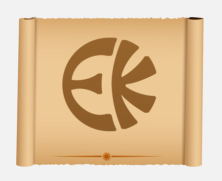 Eckankar Parchment Bannerのイラスト素材