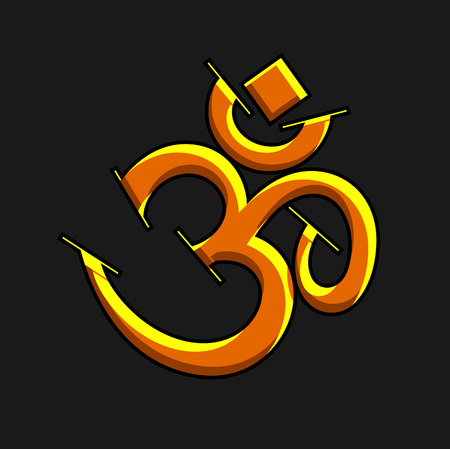 Golden Om Symbolのイラスト素材