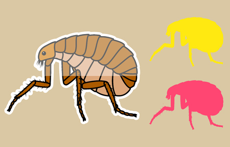 Comic Tick Insectsのイラスト素材