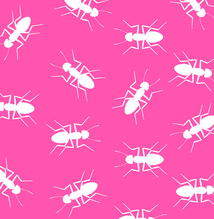 Wild Ants Pattern Backgroundのイラスト素材