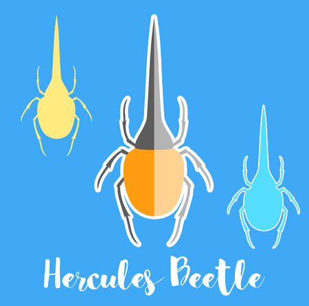 Hercules Beetle Insects Vectorsのイラスト素材
