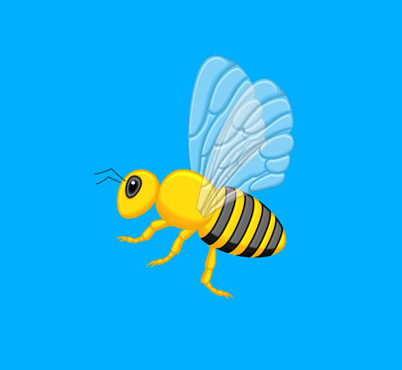 Flying Wasp Vectorのイラスト素材