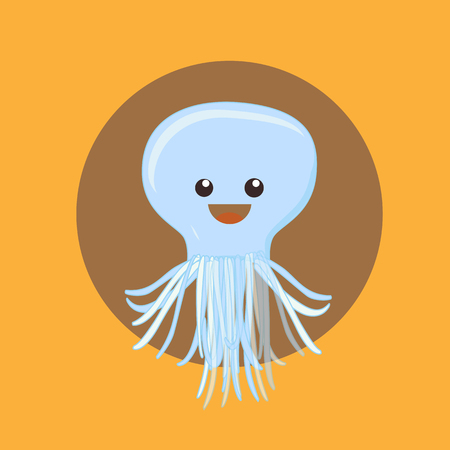 Cartoon Jellyfishのイラスト素材