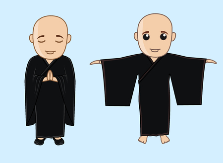 Japanese Kung-Fu Trainersのイラスト素材