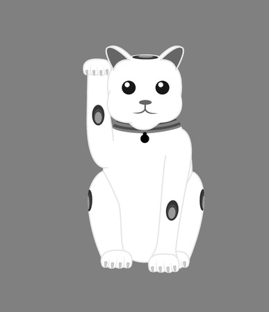 Maneki-Neko Cartoon Vectorのイラスト素材