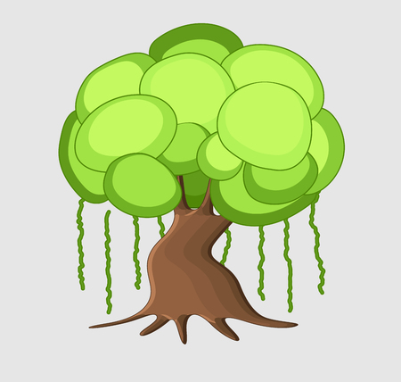 Dwarf Tree Vectorのイラスト素材