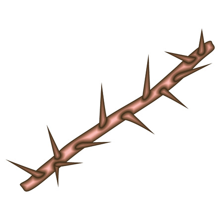 Vector Art of Thorns Stickのイラスト素材