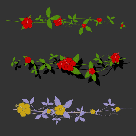 Flowers Vector Branchesのイラスト素材