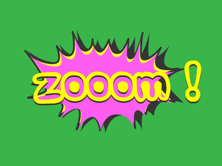 Zoom Comic Bannerのイラスト素材