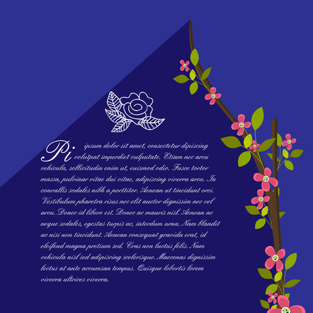 Purple Greeting Templateのイラスト素材