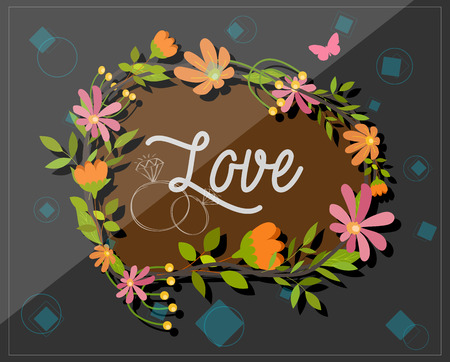 Fantastic Floral Frameのイラスト素材