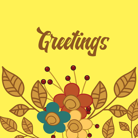 Flourish Retro Templateのイラスト素材
