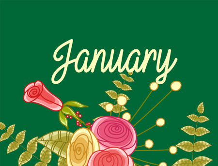 Spring Greeting Templateのイラスト素材