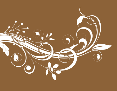 Swirl Flourish Element Vectorのイラスト素材