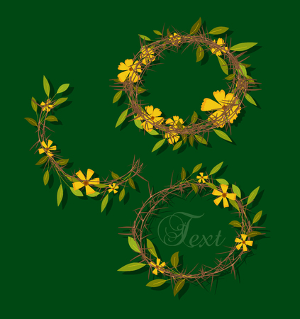 Flourish Fashionable Crown Designsのイラスト素材