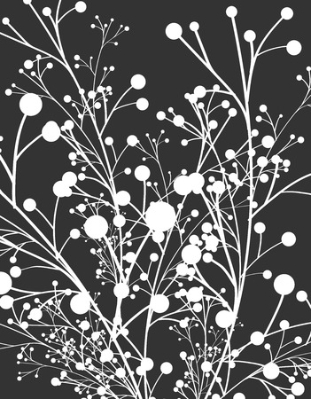 Vintage Floral Elements Abstract Backgroundのイラスト素材