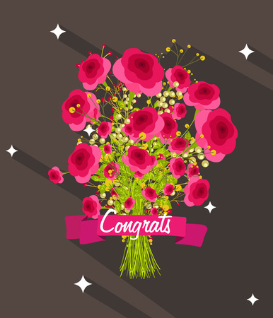 Romantic Valentine Bouquetのイラスト素材