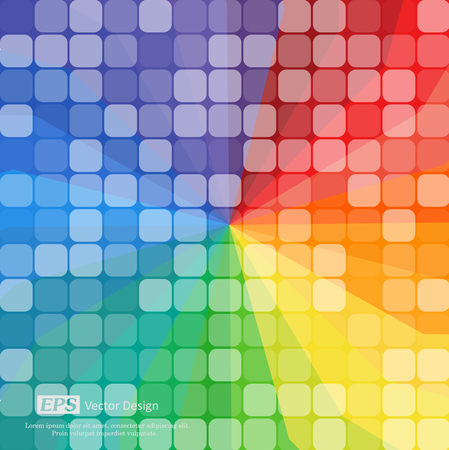 Rainbow Mosaic Backgroundのイラスト素材