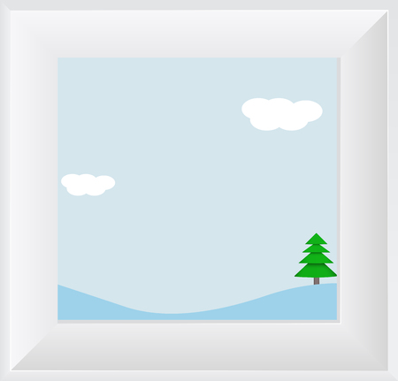 Landscape Picture Frameのイラスト素材
