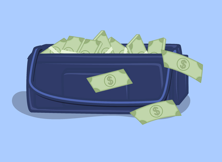 Full of Cash Bagのイラスト素材