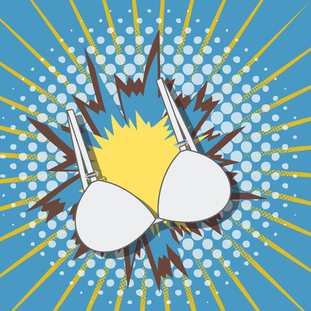 Retro Bra Backgroundのイラスト素材