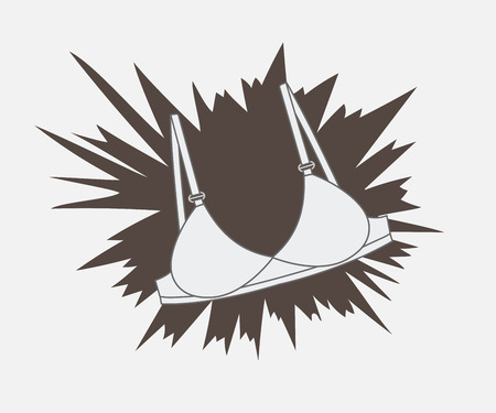 Retro Bra Vector Backgroundのイラスト素材