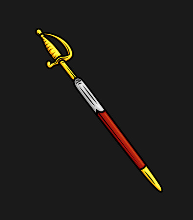 Samurai Sword Vectorのイラスト素材