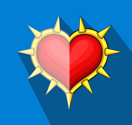 Full of Thorns Heart Shieldのイラスト素材