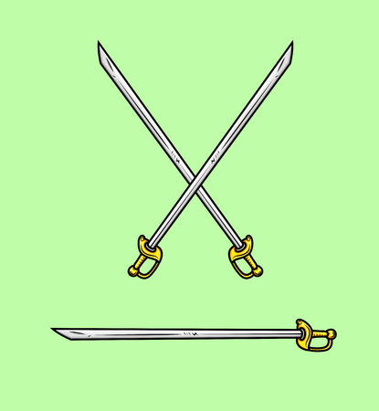Cross Swords Vectorのイラスト素材