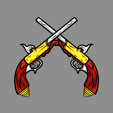 Ancient Cross Pistolsのイラスト素材