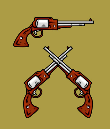 Pistols Vectorのイラスト素材