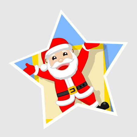 Cheerful Santa Claus Expressionのイラスト素材