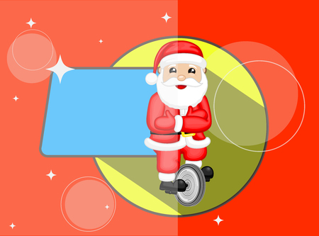Circus Santa Christmas Bannerのイラスト素材