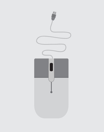 Vintage Computer Mouse Vectorのイラスト素材